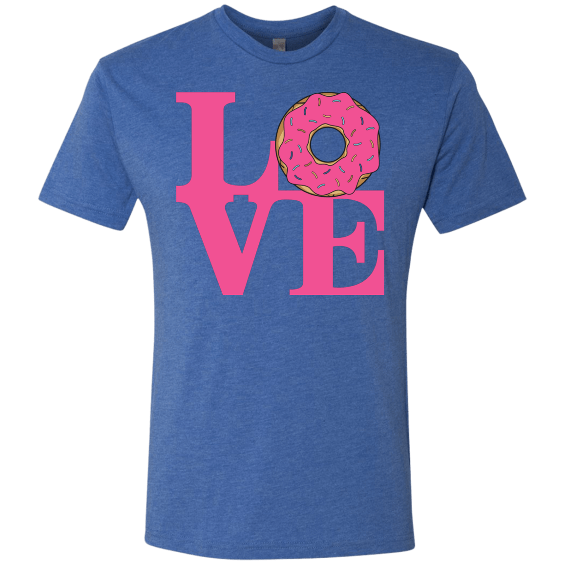 T-Shirts Vintage Royal / S Love Donut Men's Triblend T-Shirt