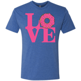 T-Shirts Vintage Royal / S Love Donut Men's Triblend T-Shirt