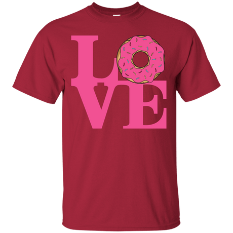 T-Shirts Cardinal / S Love Donut T-Shirt