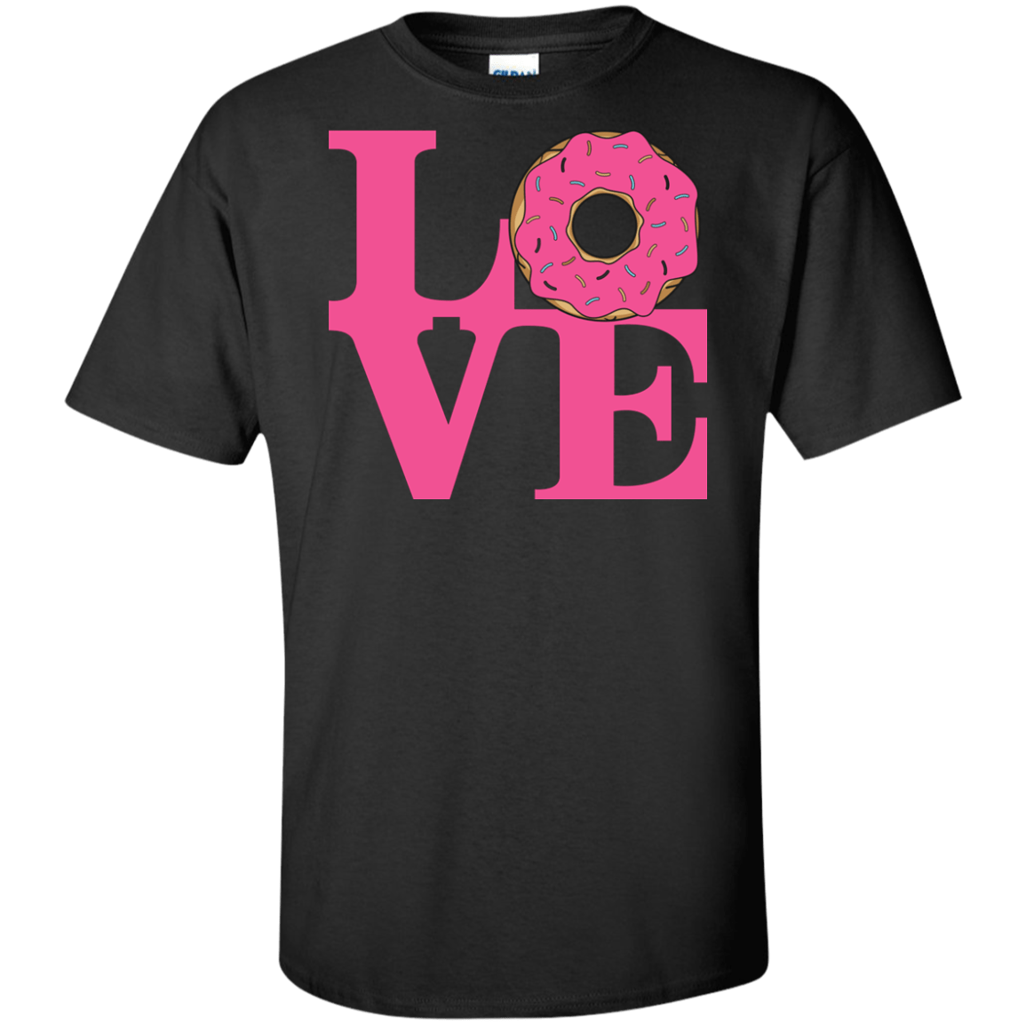 T-Shirts Black / XLT Love Donut Tall T-Shirt