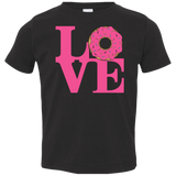 T-Shirts Black / 2T Love Donut Toddler Premium T-Shirt