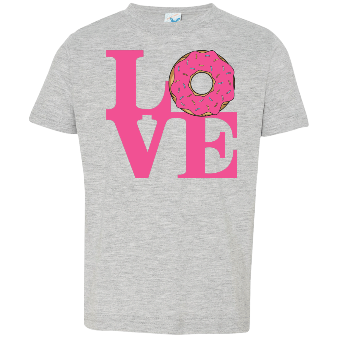 T-Shirts Heather Grey / 2T Love Donut Toddler Premium T-Shirt