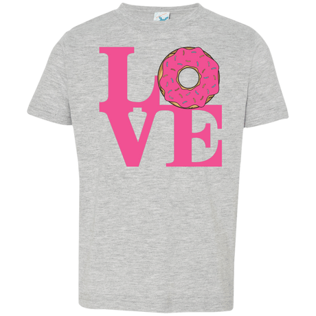 T-Shirts Heather Grey / 2T Love Donut Toddler Premium T-Shirt