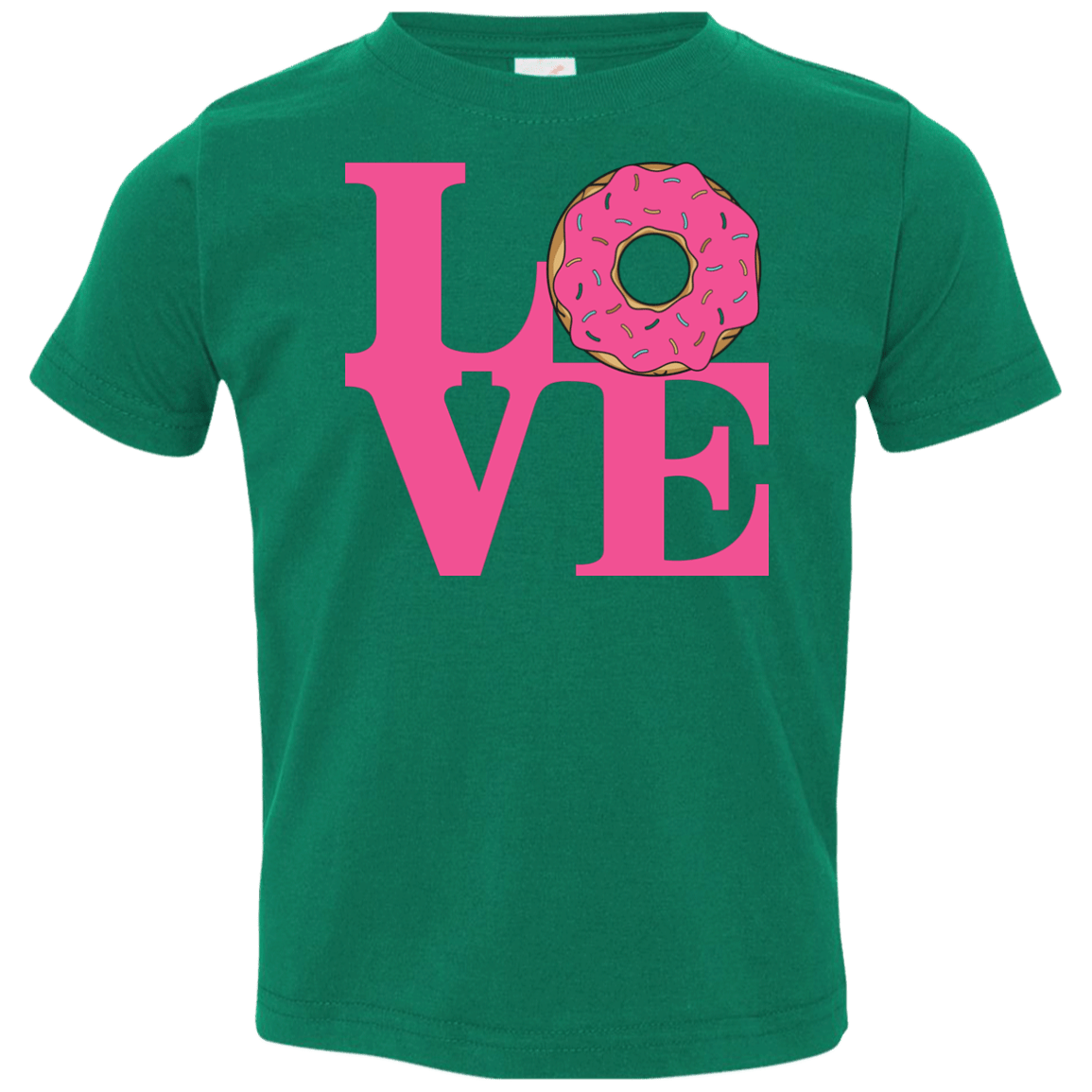 T-Shirts Kelly / 2T Love Donut Toddler Premium T-Shirt