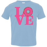 T-Shirts Light Blue / 2T Love Donut Toddler Premium T-Shirt