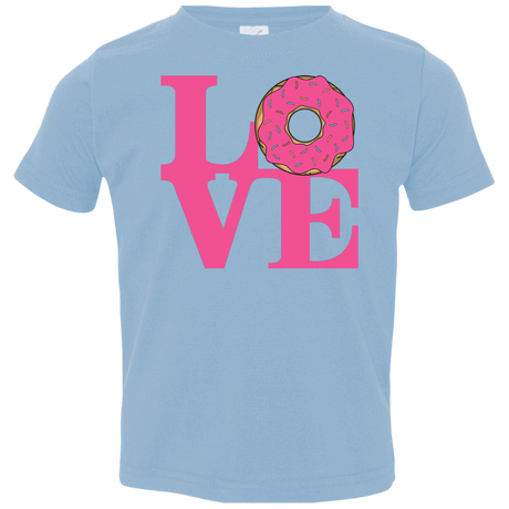 T-Shirts Light Blue / 2T Love Donut Toddler Premium T-Shirt