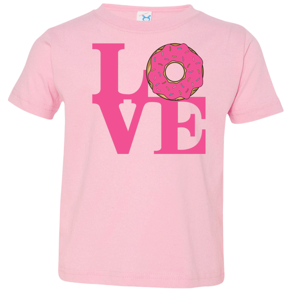 T-Shirts Pink / 2T Love Donut Toddler Premium T-Shirt