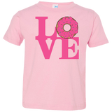 T-Shirts Pink / 2T Love Donut Toddler Premium T-Shirt