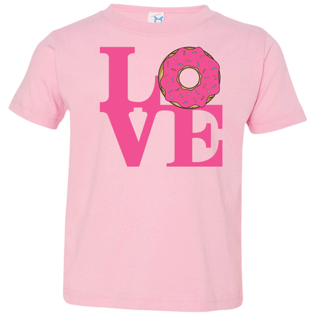 T-Shirts Pink / 2T Love Donut Toddler Premium T-Shirt