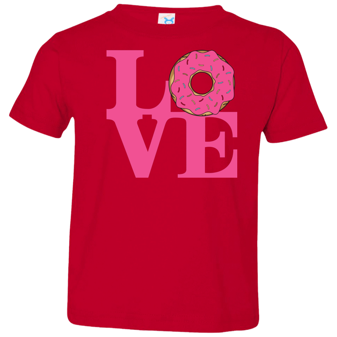 T-Shirts Red / 2T Love Donut Toddler Premium T-Shirt