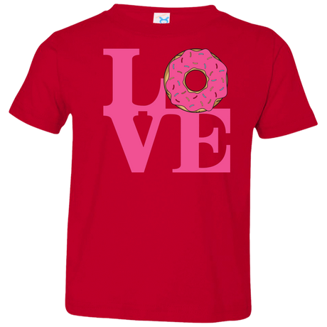 T-Shirts Red / 2T Love Donut Toddler Premium T-Shirt