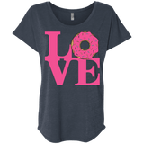 T-Shirts Vintage Navy / X-Small Love Donut Triblend Dolman Sleeve