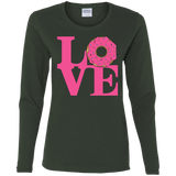 T-Shirts Forest / S Love Donut Women's Long Sleeve T-Shirt