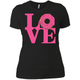 T-Shirts Black / X-Small Love Donut Women's Premium T-Shirt