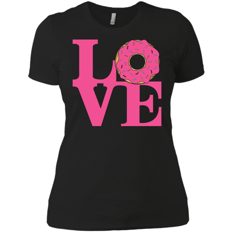 T-Shirts Black / X-Small Love Donut Women's Premium T-Shirt