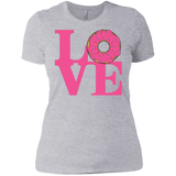 T-Shirts Heather Grey / X-Small Love Donut Women's Premium T-Shirt