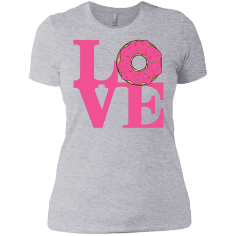T-Shirts Heather Grey / X-Small Love Donut Women's Premium T-Shirt