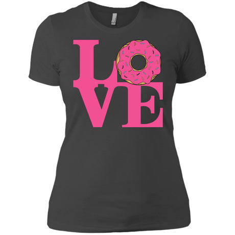 T-Shirts Heavy Metal / X-Small Love Donut Women's Premium T-Shirt