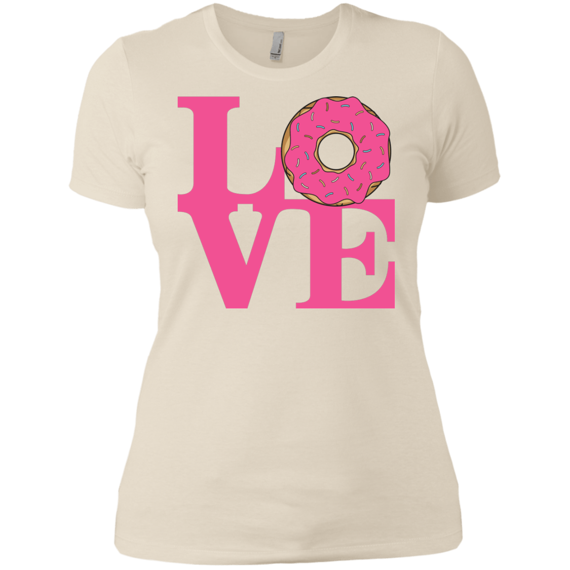 T-Shirts Ivory/ / X-Small Love Donut Women's Premium T-Shirt