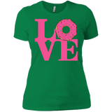 T-Shirts Kelly Green / X-Small Love Donut Women's Premium T-Shirt