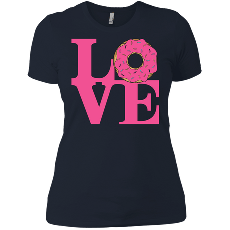T-Shirts Midnight Navy / X-Small Love Donut Women's Premium T-Shirt