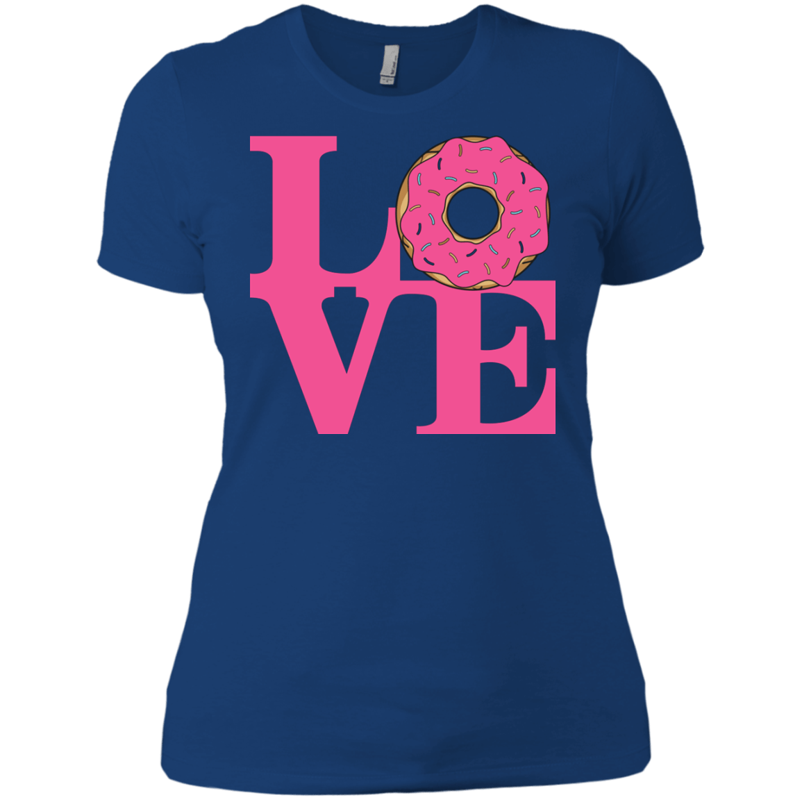 T-Shirts Royal / X-Small Love Donut Women's Premium T-Shirt