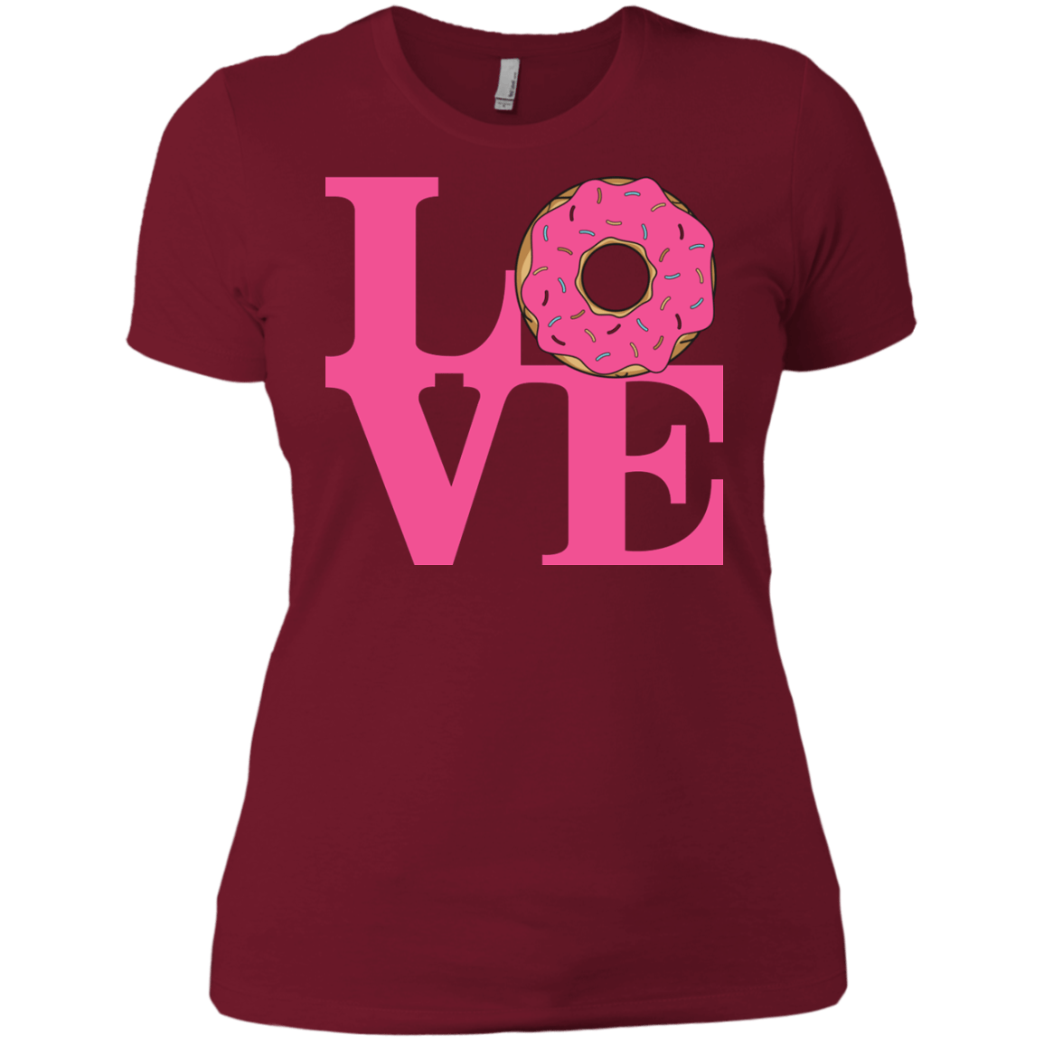 T-Shirts Scarlet / X-Small Love Donut Women's Premium T-Shirt