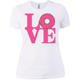 T-Shirts White / X-Small Love Donut Women's Premium T-Shirt