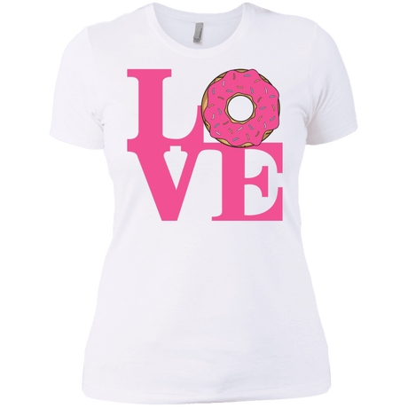 T-Shirts White / X-Small Love Donut Women's Premium T-Shirt