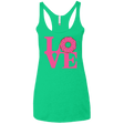 T-Shirts Envy / X-Small Love Donut Women's Triblend Racerback Tank