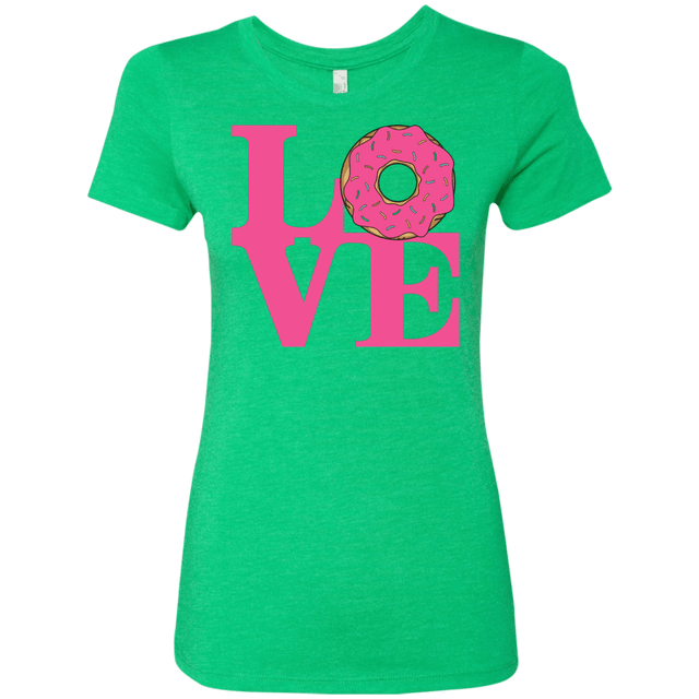 T-Shirts Envy / S Love Donut Women's Triblend T-Shirt