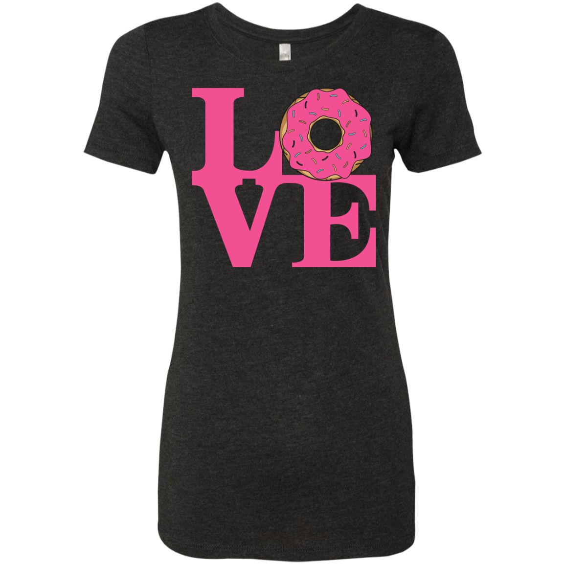 T-Shirts Vintage Black / S Love Donut Women's Triblend T-Shirt