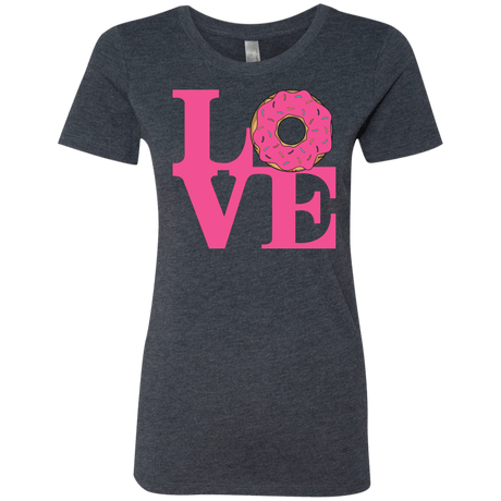 T-Shirts Vintage Navy / S Love Donut Women's Triblend T-Shirt