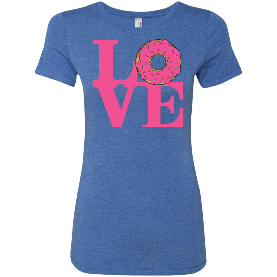 T-Shirts Vintage Royal / S Love Donut Women's Triblend T-Shirt