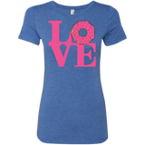 T-Shirts Vintage Royal / S Love Donut Women's Triblend T-Shirt