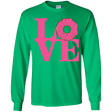 T-Shirts Irish Green / YS Love Donut Youth Long Sleeve T-Shirt