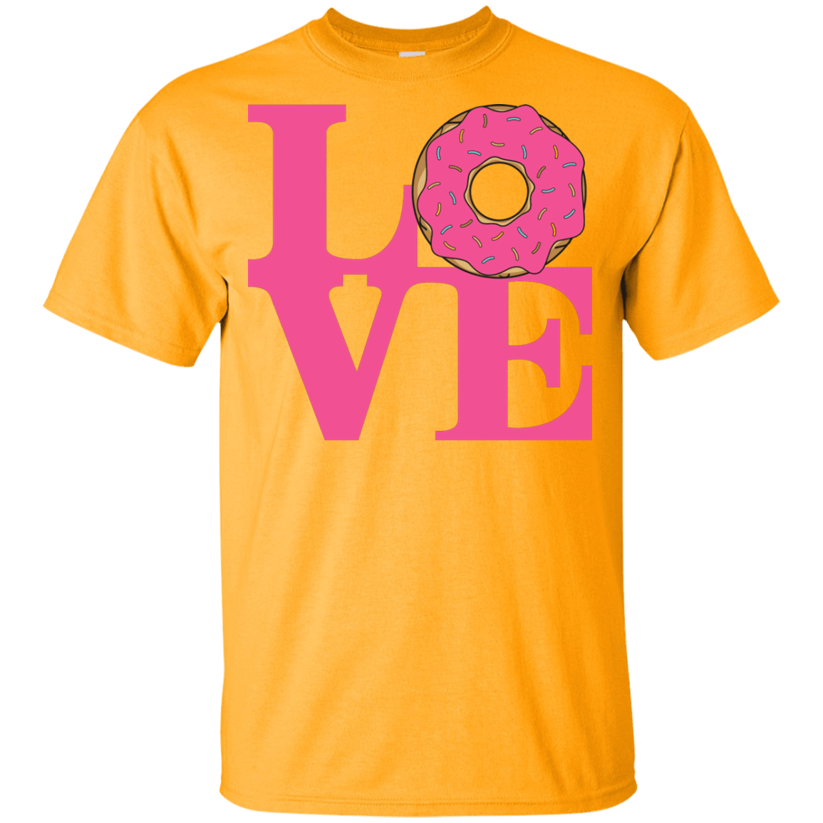 T-Shirts Gold / YXS Love Donut Youth T-Shirt