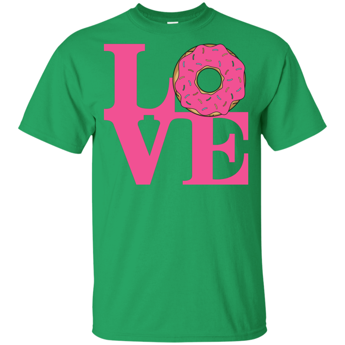 T-Shirts Irish Green / YXS Love Donut Youth T-Shirt