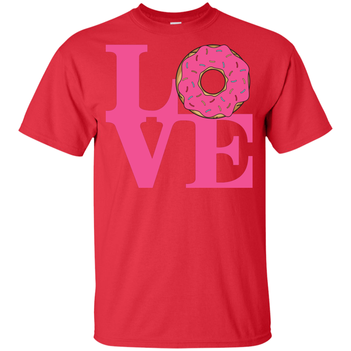 T-Shirts Red / YXS Love Donut Youth T-Shirt