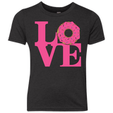 T-Shirts Vintage Black / YXS Love Donut Youth Triblend T-Shirt