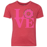 T-Shirts Vintage Red / YXS Love Donut Youth Triblend T-Shirt