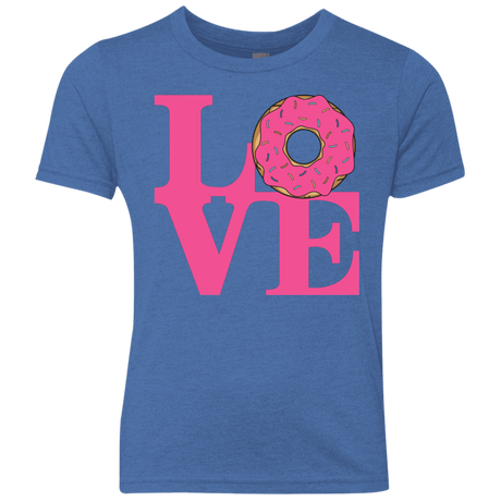 T-Shirts Vintage Royal / YXS Love Donut Youth Triblend T-Shirt