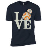T-Shirts Midnight Navy / YXS Love Droids Boys Premium T-Shirt