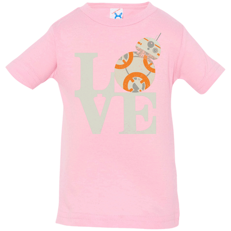T-Shirts Pink / 6 Months Love Droids Infant Premium T-Shirt