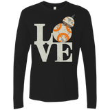 T-Shirts Black / Small Love Droids Men's Premium Long Sleeve