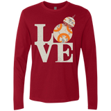 T-Shirts Cardinal / Small Love Droids Men's Premium Long Sleeve