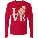 T-Shirts Red / Small Love Droids Men's Premium Long Sleeve