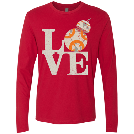 T-Shirts Red / Small Love Droids Men's Premium Long Sleeve