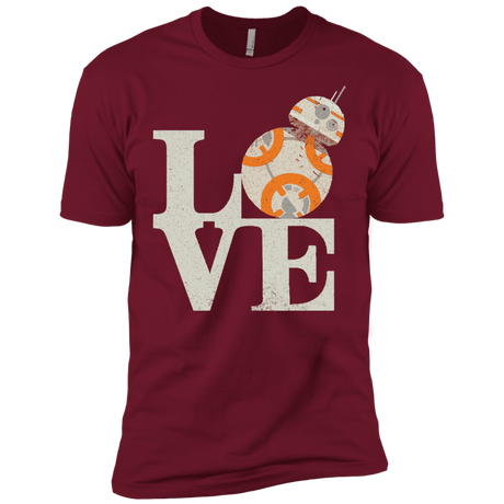 T-Shirts Cardinal / X-Small Love Droids Men's Premium T-Shirt