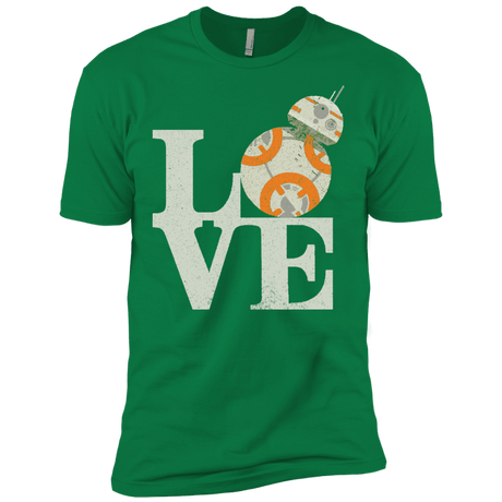 T-Shirts Kelly Green / X-Small Love Droids Men's Premium T-Shirt